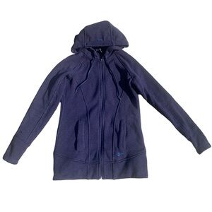 💚 Under Armour UA Storm ColdGear Fleece Full Zip Hoodie - Navy Blue XS